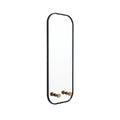 Sleek Modern Wall Mirror with Gold Accents and Minimalist Design